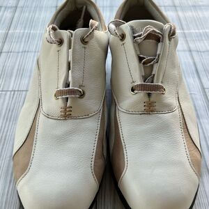 FootJoy LoPro Cream and Tan Golf Women shoes Size 7, Golf